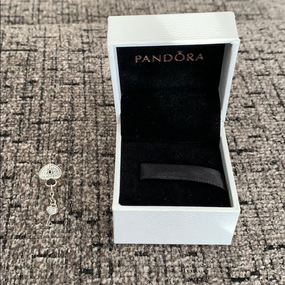 Pandora Heart and Key Charm